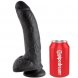 Foto 3: DILDO REALISTICO KING COCK - 9 PRETO COM TEST�CULOS 22.9 CM