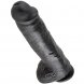 Foto 0: DILDO REALISTICO KING COCK - 11 PRETO COM TEST�CULOS 28 CM