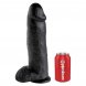 Foto 2: DILDO REALISTICO KING COCK - 12 PRETO COM TEST�CULOS 30.48 CM