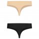 Foto 0: TANGA BYE-BRA - INVISIBLE 2 PACK BEIGE & PRETO TAMANHO S