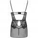 Foto 3: CAMISA DE NOITE LIVCO CORSETTI FASHION - BARIRIN LC 90633 SHIRT + PANTY PRETO L/XL