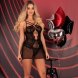 Foto 5: CAMISA DE NOITE LIVCO CORSETTI FASHION - BARIRIN LC 90633 SHIRT + PANTY PRETO L/XL