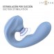 Foto 2: VIBRADOR COM ESTIMULADOR DE CLIT�RIS INTENSE - GINA MULTIFUNCTION CLITORAL STIMULATOR AZUL