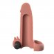 Foto 1: FANTASY X-TENSIONS - VIBRATING REAL FEEL 5CM PENIS EXTENSION SLEEVE BEIGE