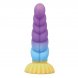 Foto 1: POWER MONSTERS - UNICORN TRICOLOR FANTASY SILICONE DILDO 22 CM Ø 5 CM