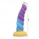 Foto 6: POWER MONSTERS - UNICORN TRICOLOR FANTASY SILICONE DILDO 22 CM Ø 5 CM