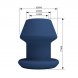 Foto 7: PLUG MR PLAY - JACK AZUL SILICONE HOLLOW ANAL TAMANHO S
