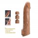 Foto 6: PRETTY LOVE - ADJUSTABLE PENIS EXTENSION SLEEVE 26 CM BROWN