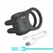 Foto 5: ANEL VIBRAT�RIO RECARREG�VEL PRETTY LOVE - SINI VIBRATING COCK RING 10 FUNCTIONS PRETO