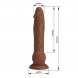 Foto 5: VIBRADOR REAL�STICO PRETTY LOVE - EREN THRUSTING 20.5 CM � 4.5 CM CASTANHO