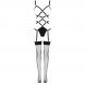 Foto 5: CONJUNTO LIVCO CORTI FASHION - THIARA LC 20213 BODY + STOCKINGS PRETO L/XL