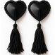 Foto 0: CHILIROSE - CR 4897 HEART-SHAPED NIPPLE COVERS WITH BLACK TASSELS