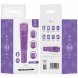 Foto 5: MASSAJADOR INTENSE - KURT MINI COM 4 INTERCHANGEABLE HEADS ROXO