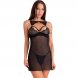 Foto 0: CONJUNTO LIVCO CORTI FASHION - KROLINA LC 90734 CHEMISE + TANGA PRETO L/XL