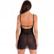 Foto 1: CONJUNTO LIVCO CORTI FASHION - KROLINA LC 90734 CHEMISE + TANGA PRETO L/XL
