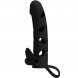 Foto 0: PRETTY LOVE VIBRATING SILICONE PENIS SLEEVE WITH BALL STRAPS 15.2 CM