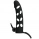 Foto 1: PRETTY LOVE VIBRATING SILICONE PENIS SLEEVE WITH BALL STRAPS 15.2 CM