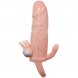 Foto 2: BRAVE MAN PENIS COVER WITH CLIT AND ANAL STIMULATION FLESH 16.5 CM
