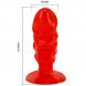 Foto 2: PLUG BAILE UNISEXO ANAL COM SUCTION CUP VERMELHO